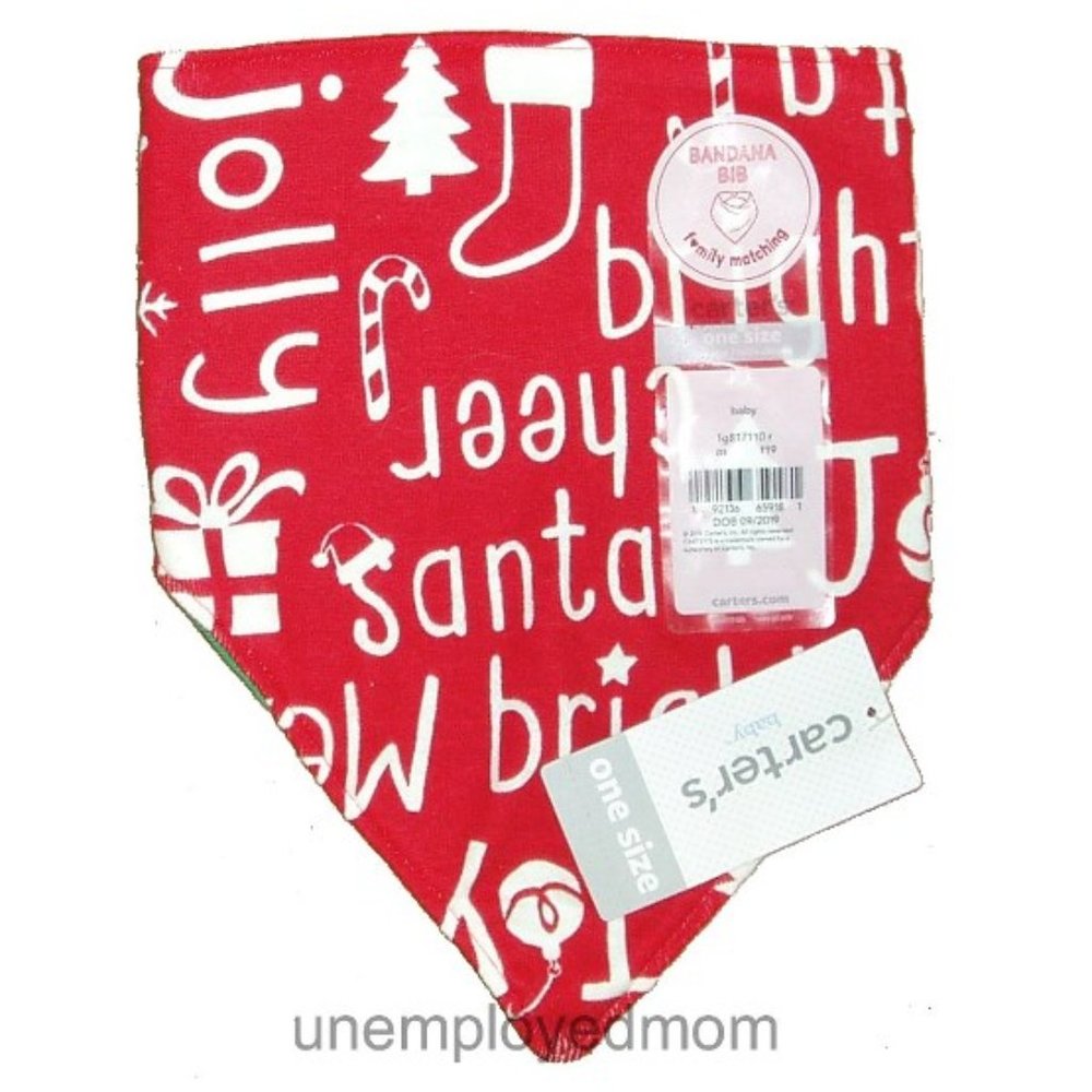 Christmas Bandana Baby Bib Boys Girls Family Match